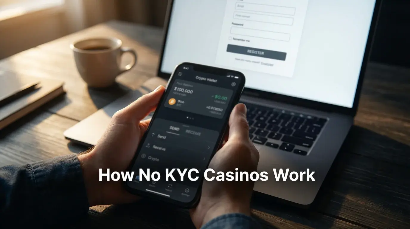 How no KYC casinos work — registration, crypto payments and verification process